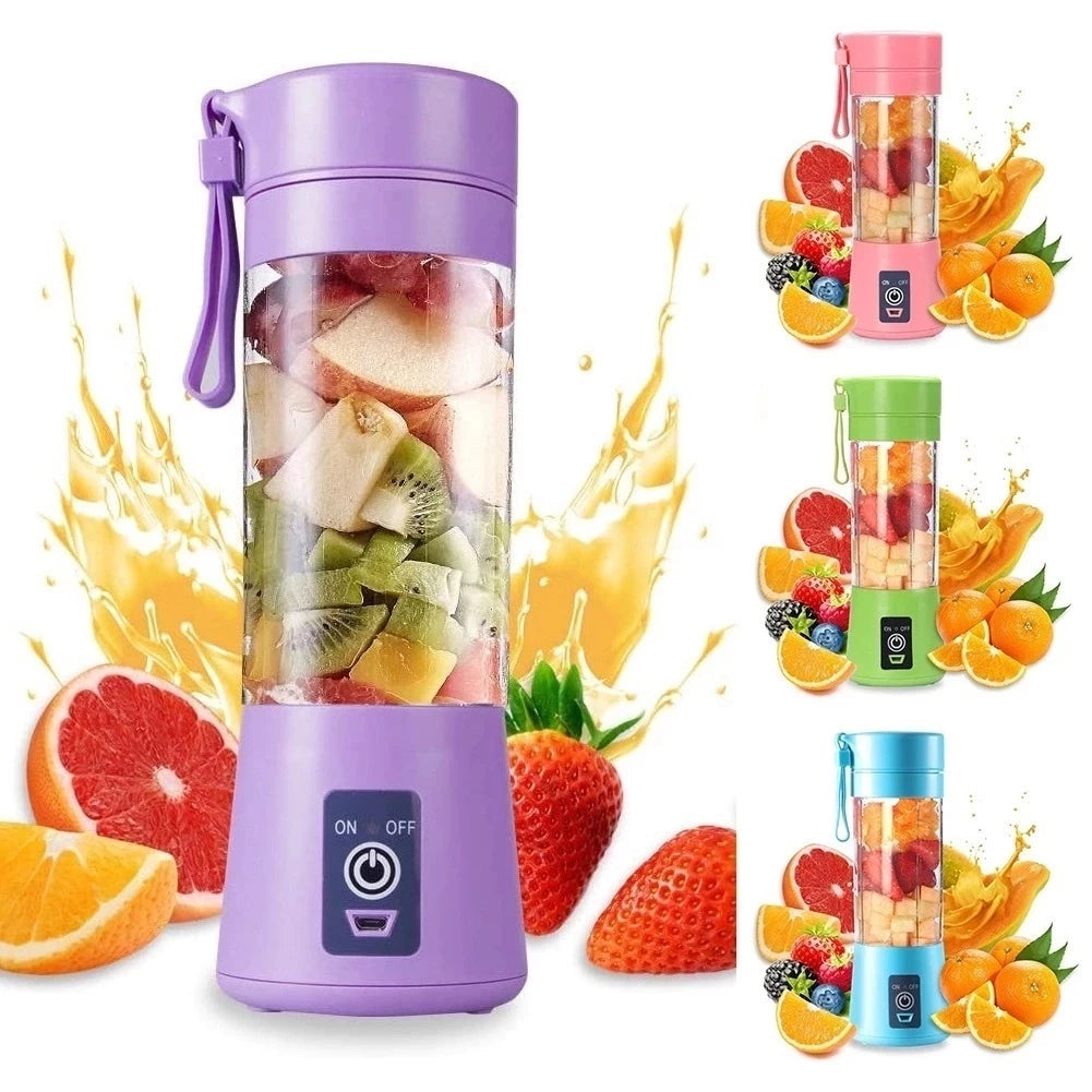 Mini Liquidificador Portátil Shake 6 Laminas + Cabo USB-SE3095