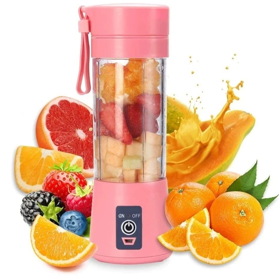 Mini Liquidificador Portátil Shake 6 Laminas + Cabo USB-SE3095