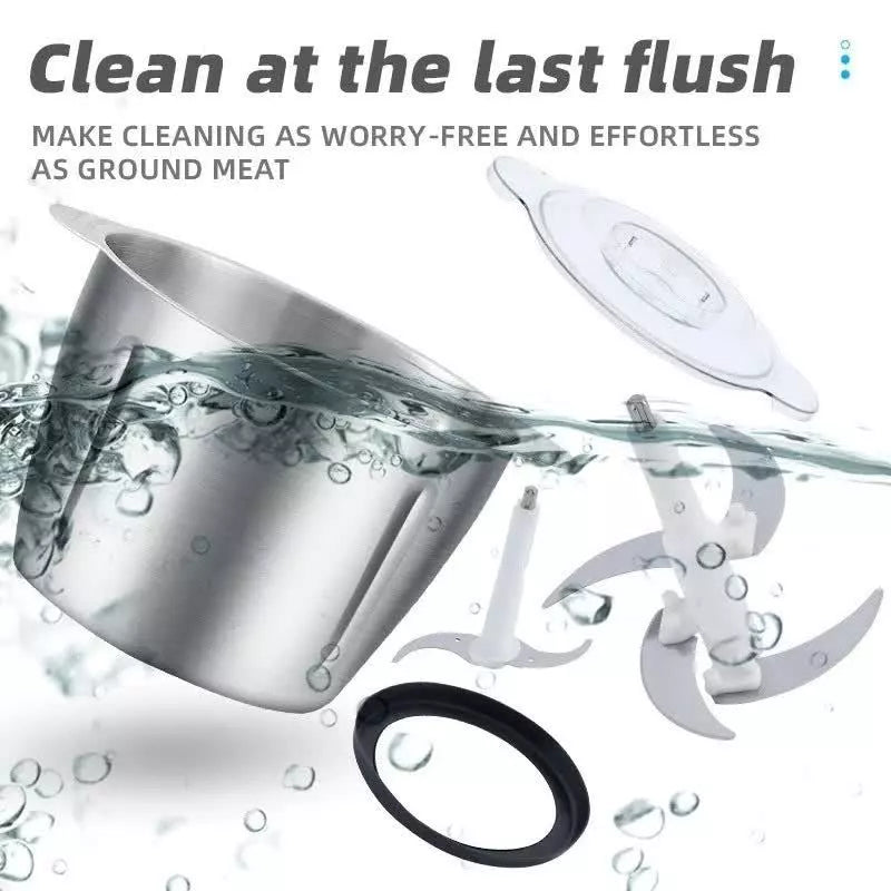 Picador De Alimentos Moedor De Carne Mixer Elétrica Processador Cozinha Casa Alho