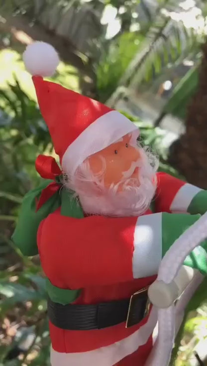 Papai Noel  Escalador Subindo Escada