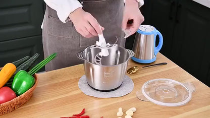 Picador De Alimentos Moedor De Carne Mixer Elétrica Processador Cozinha Casa Alho