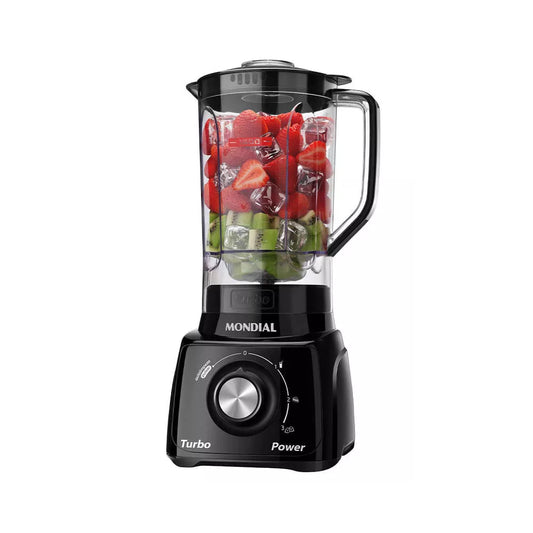 Liquidificador Mondial Turbo Power L-99 FB Preto com Filtro 3 Velocidades 550W - 220V