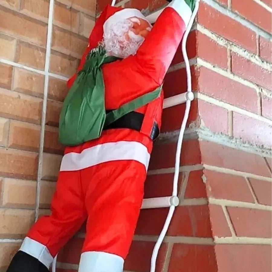Papai Noel  Escalador Subindo Escada